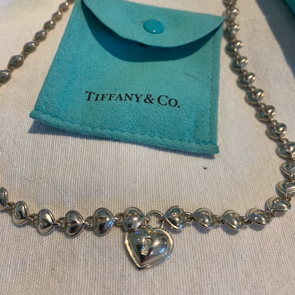Tiffany’s Silver Heart Padlock necklace